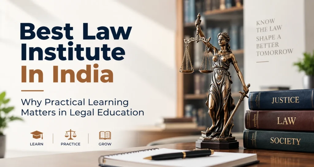 Best Law Institute In India: Why Practical Learning Matters in Legal Education